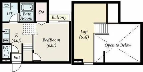 Creo庄内通七番館【1階】の間取り