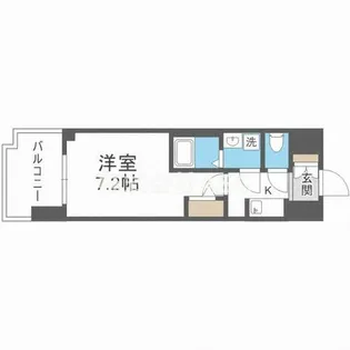セレニテ本町東リアン【408号室】の間取り