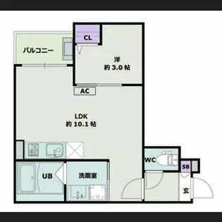 Jack koshiro Ⅰ【3階】の間取り