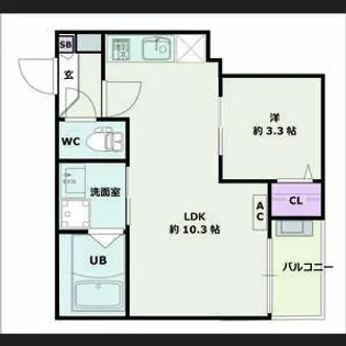 Jack komotohommachi Ⅰ【3階】の間取り