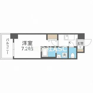 ミュプレ北浜【12階】の間取り