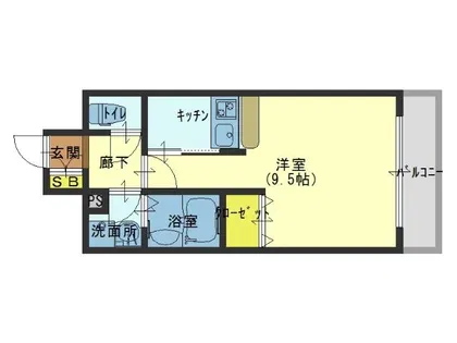 グランデカワノ玉造【6階】の間取り
