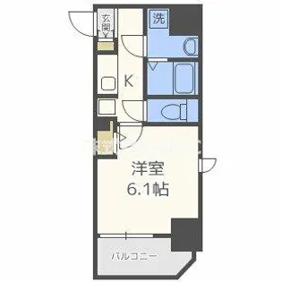 ルーエ本町【1201号室】の間取り