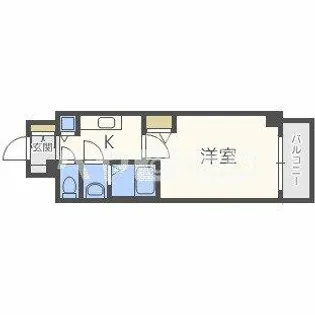 プレサンス谷町リーベ【402号室】の間取り