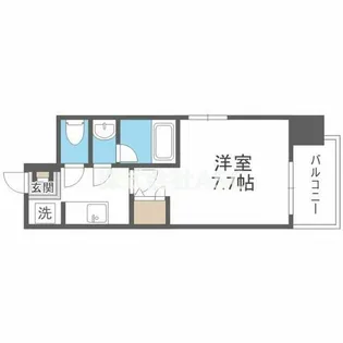 インプルーブ四天王寺【601号室】の間取り