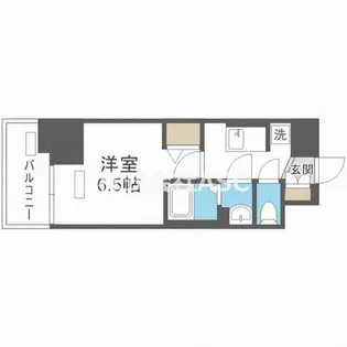 ララプレイス天王寺シエロ【502号室】の間取り