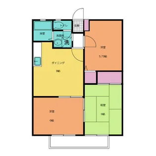 キャロットハウス【2階】の間取り