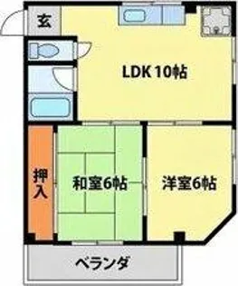 峰ビル【4階】の間取り