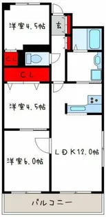 ファミールハイツ八尾 B棟【5階】の間取り