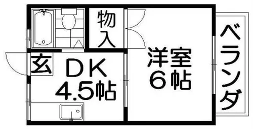 パナハイツ翠香【2階】の間取り