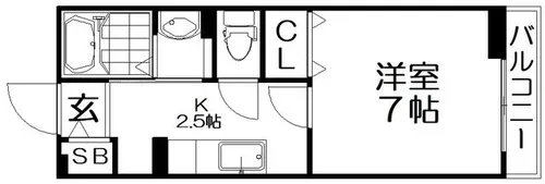 ジュ メゾン【2階】の間取り