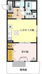 ヴィアーレ【1階】の間取り