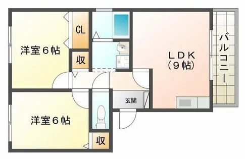 フレマリール垂水【2階】の間取り