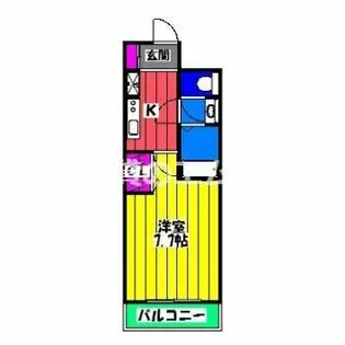 リーセント春町【413号室】の間取り