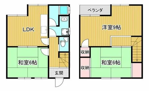 兵庫県神戸市北区東大池2丁目【一戸建】の間取り