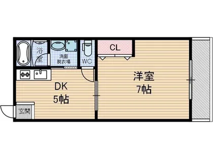 奥野マンション【4階】の間取り