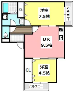 EIJU吹田南正雀【2階】の間取り