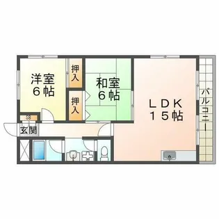 第1永和レジデンス【4階】の間取り