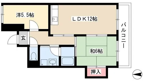 パークハウスYAGUMA【602号室】の間取り