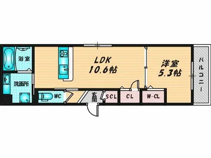 レクタス【1階】の間取り
