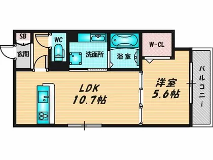 レクタス【3階】の間取り