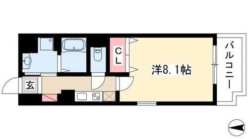 S-FORT浄心【3階】の間取り