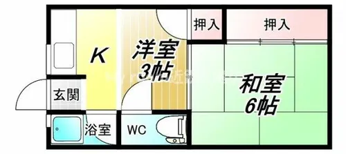 堤コーポ【3階】の間取り