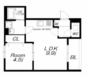 badge tomoi Nord Ⅰ【2階】の間取り