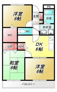 大阪府八尾市高砂町4丁目【マンション】の間取り