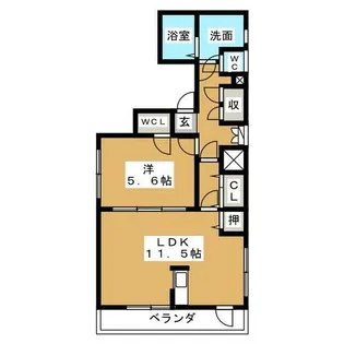 ウエストコート【1階】の間取り