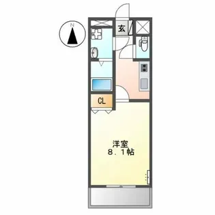 パーク賀永【1階】の間取り