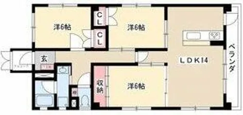 ビラ三秀上前津【2階】の間取り
