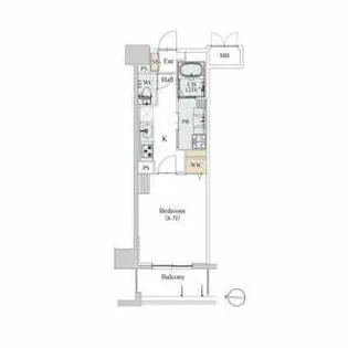 カスタリア新栄II【9階】の間取り