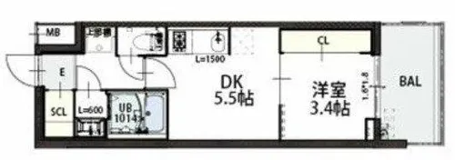 Grand Luce【3階】の間取り