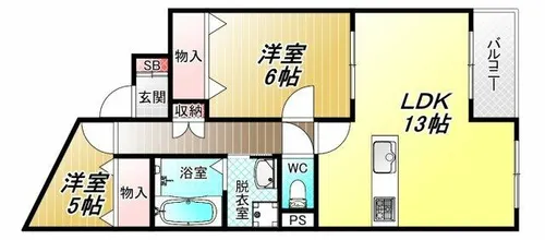 カサクレスト【2階】の間取り