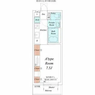 リブリ・尾頭橋T84【1階】の間取り