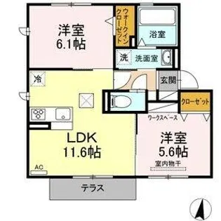 リレータウン【2階】の間取り