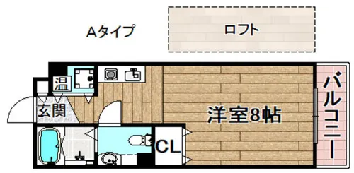 アビタ細川たかつき【4階】の間取り