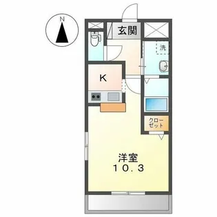 ピアリー外新【1階】の間取り