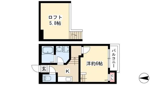 アステール【1階】の間取り