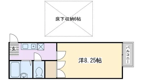 ナイスワン青山Ⅳ【202号室】の間取り