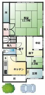 京都府京都市左京区吉田河原町【一戸建】の間取り