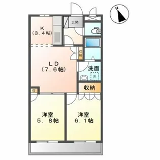 アーク・ステュディオ【1階】の間取り
