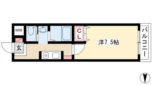 A・City中川法華【4階】の間取り