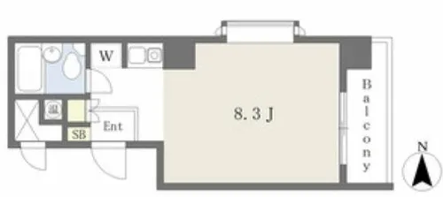 オオサワハイツ【8階】の間取り