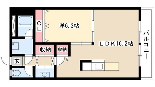 コーポニュー中川【4階】の間取り