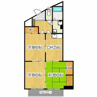 ヒロタマンション【5階】の間取り