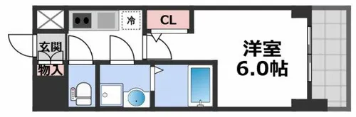 S-RESIDENCE布施aventra【8階】の間取り
