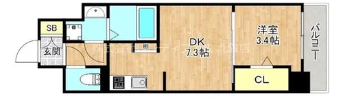 JPレジデンス大阪城東4【4階】の間取り