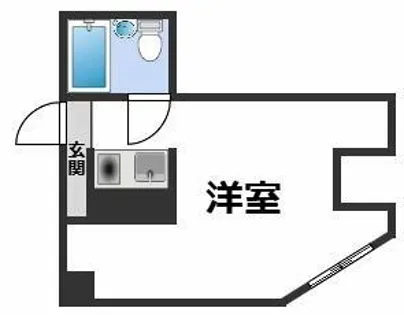 エイチツーオー第六ビル【1階】の間取り